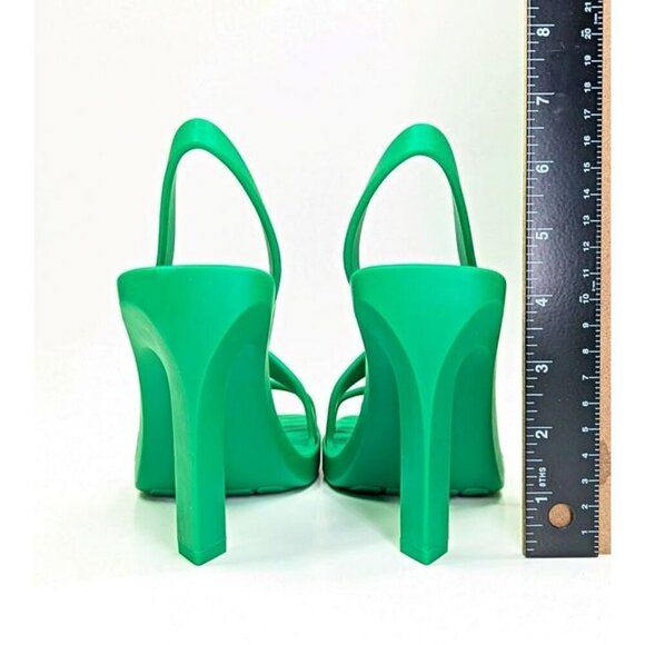 Bottega Veneta Jimbo Women's Slingback Rubber Heeled Sandals Size 38 (MSRP $890) - Picture 9 of 12